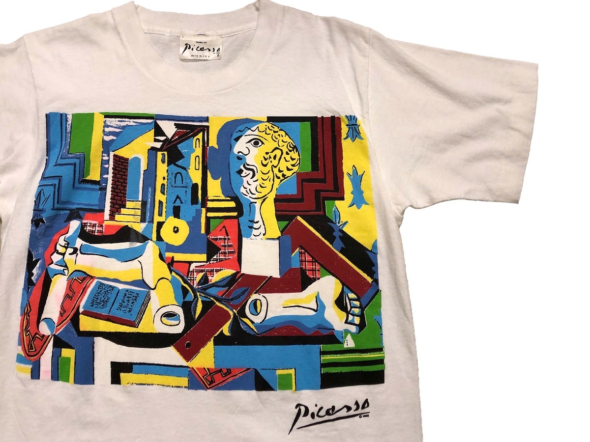 80s Picasso パブロ・ピカソ アートTシャツ 【S】 MADE IN USA | BACK 