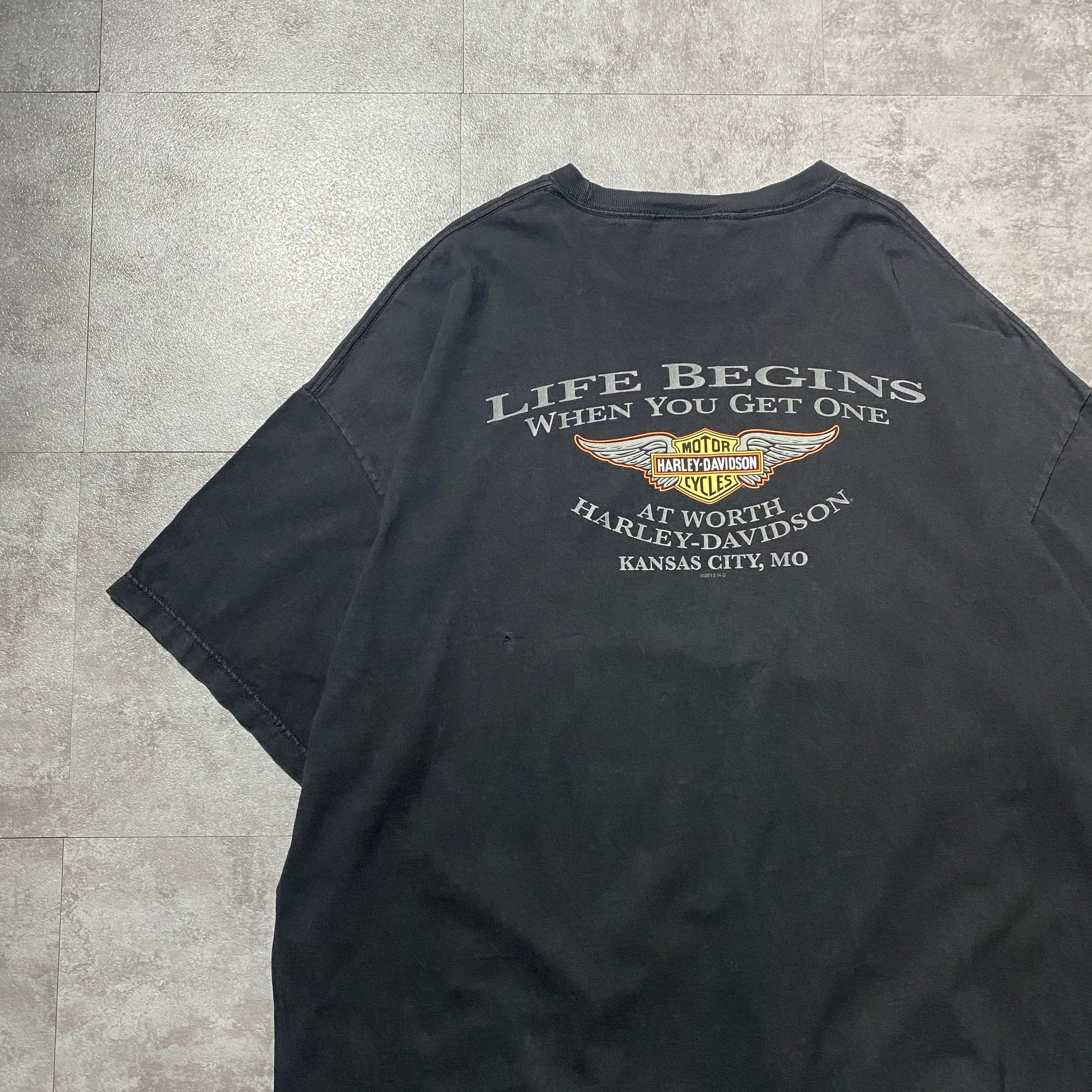 古着ハーレーダビッドソン（Harley-Davidson）黒サイズL 47 ハーレーダビッドソン | used_clothing_katharsis