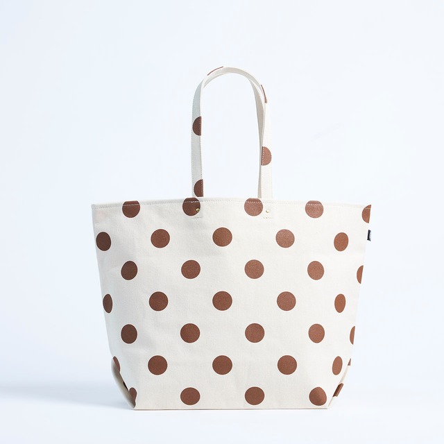 Sac du marché ／acorn × dot　マルシェトート/ どんぐり色 x 水玉