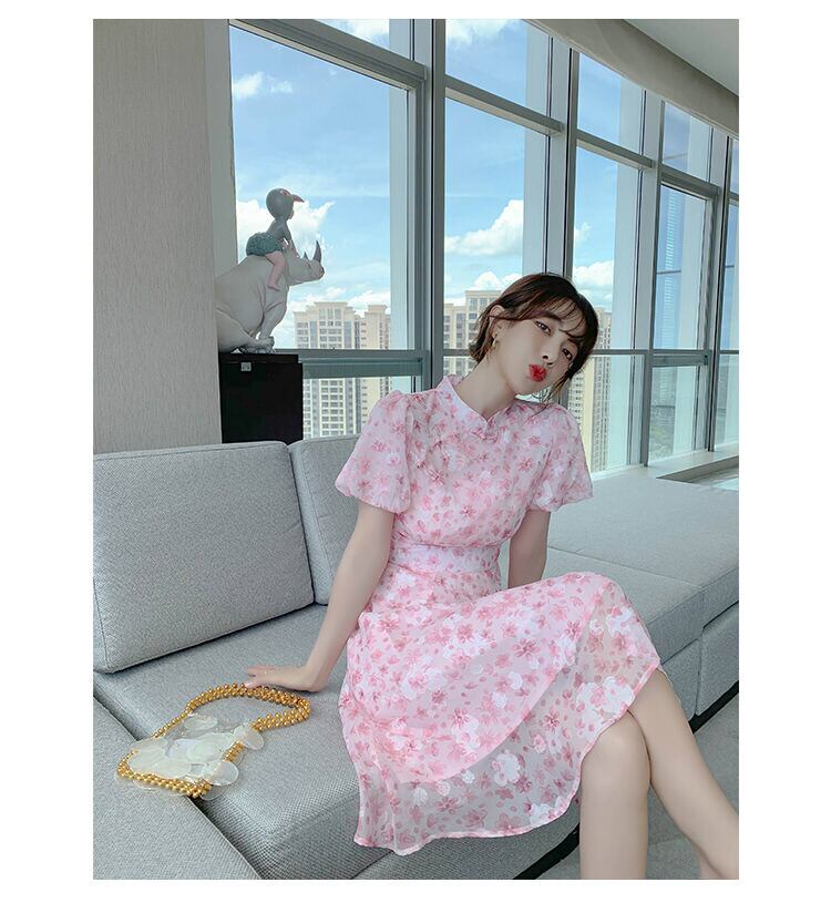 送料無料】ワンピース フレアワンピース ミニ丈 ショート丈 膝上 袖