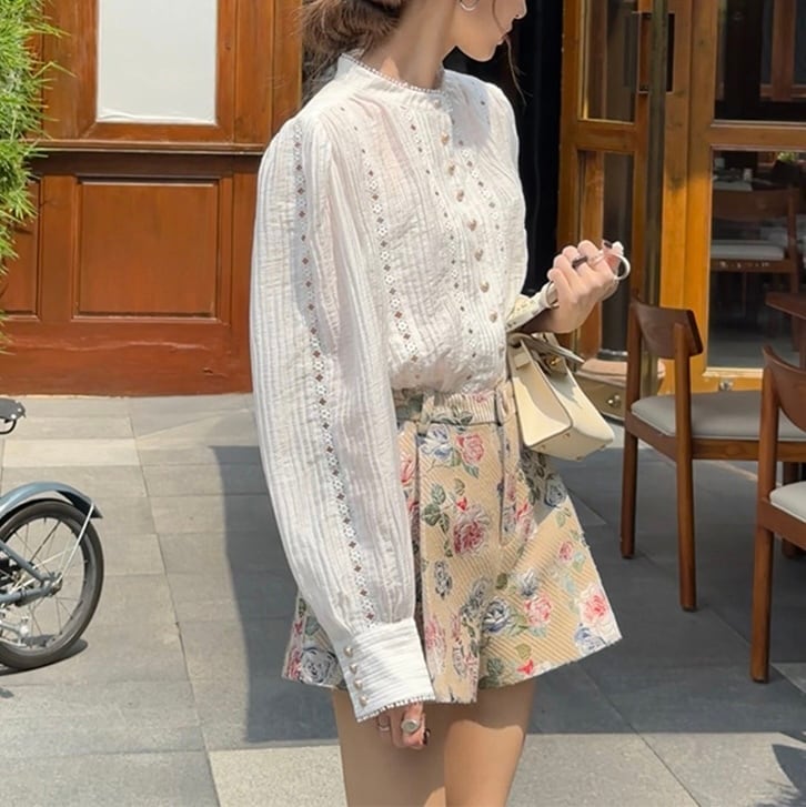 Floral jacquard shorts(花柄ジャガードショートパンツ) | ADORABLE