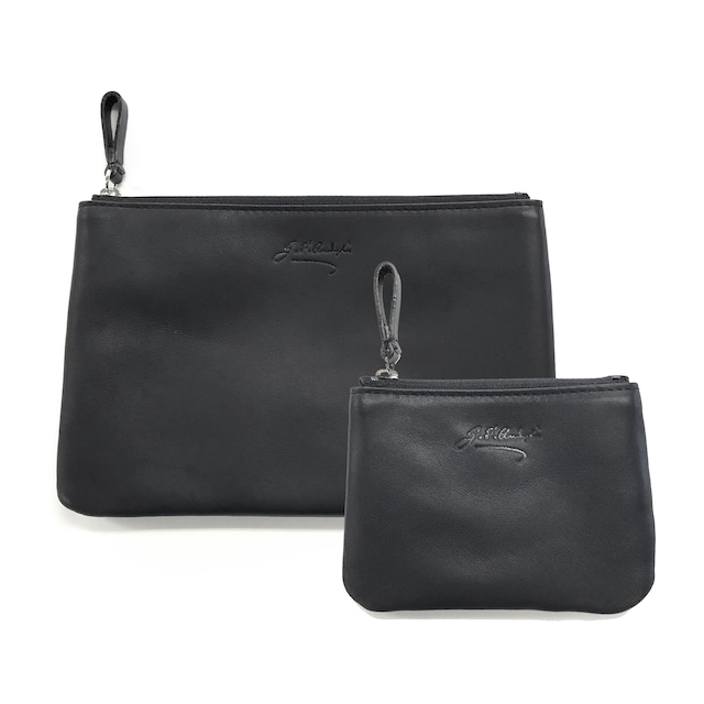 BREV・レザーポーチ親子2点セットL＆S【ANDERSENBAG】