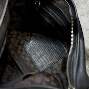 old coach leather hand bag