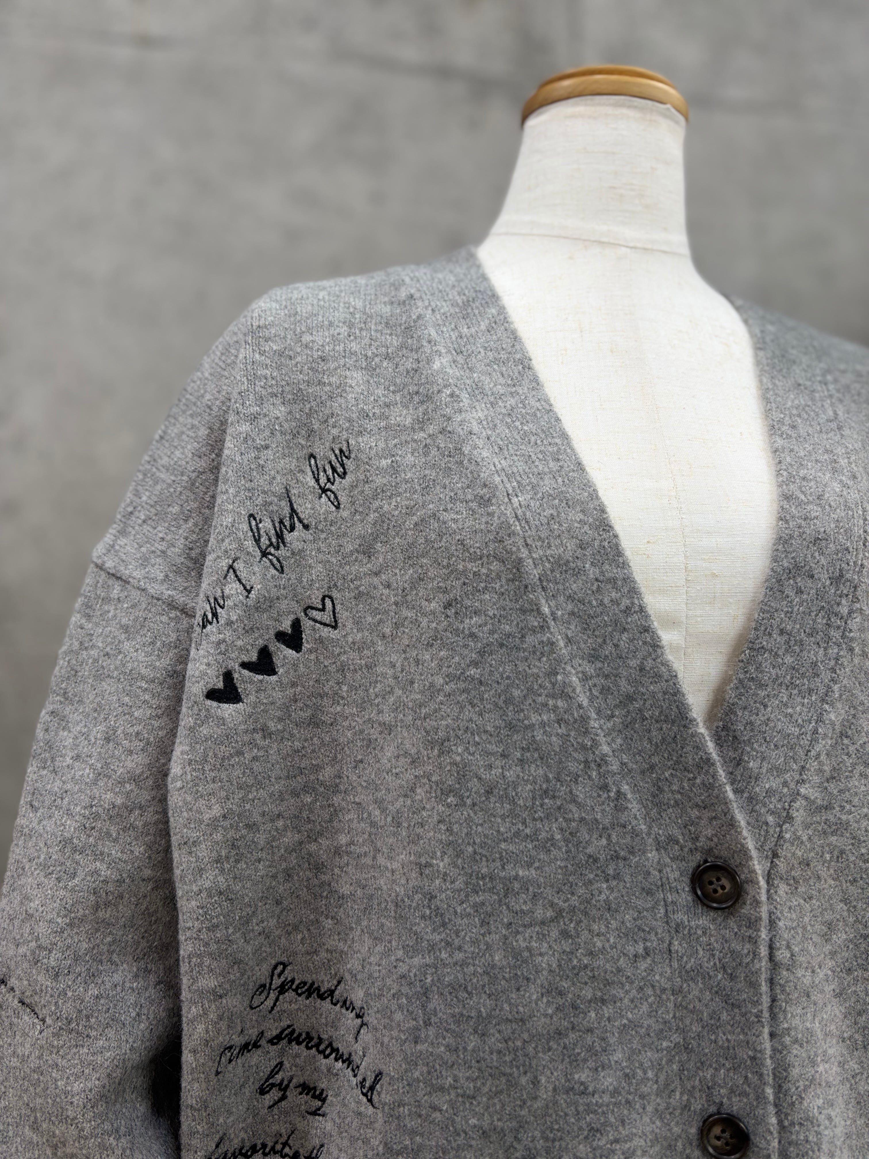 40%OFF】DigniteCollier(ディニテコリエ)刺繍KNIT CD ニット カーデ