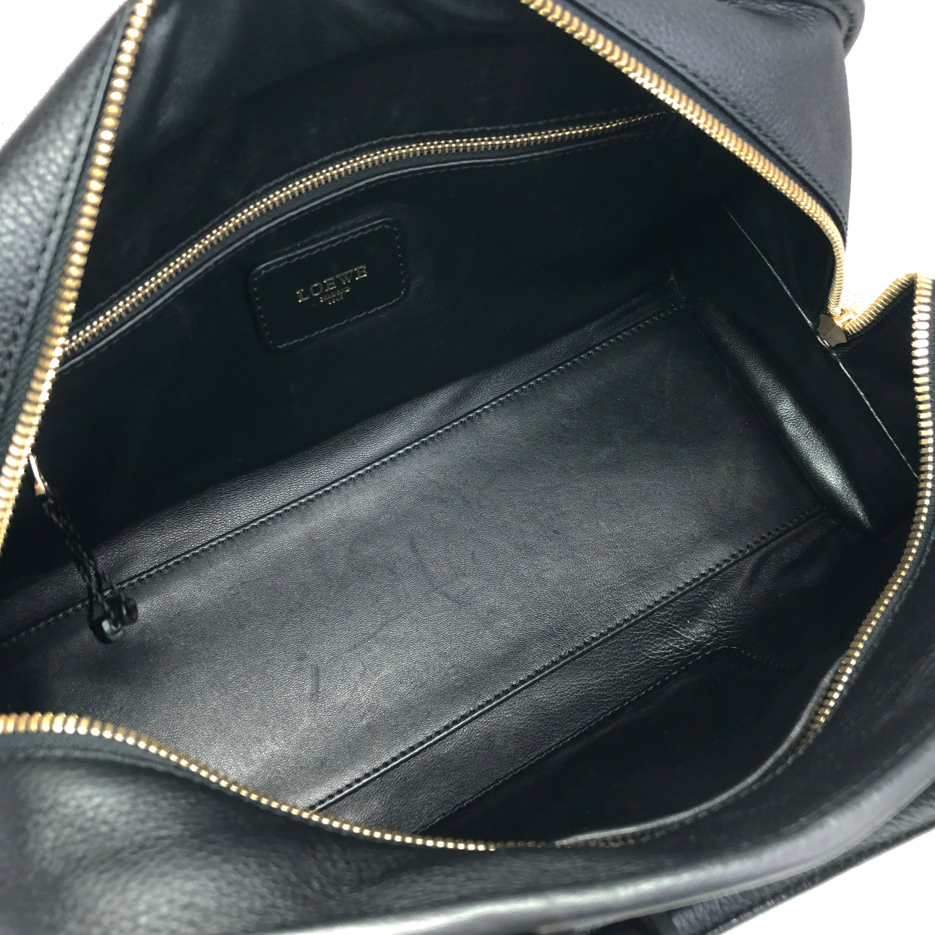 LOEWE ロエベ アマソナ28 ハンドバッグ 2way ブラック アナグラム