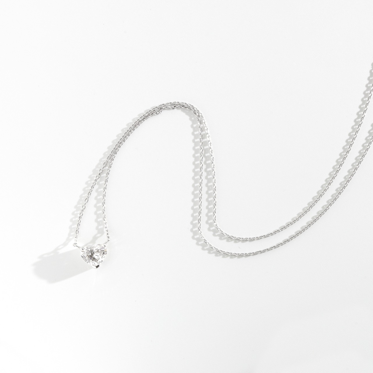 ハートシェイプ ダイヤモンド ペンダント  SI2 pt / 1.013ct