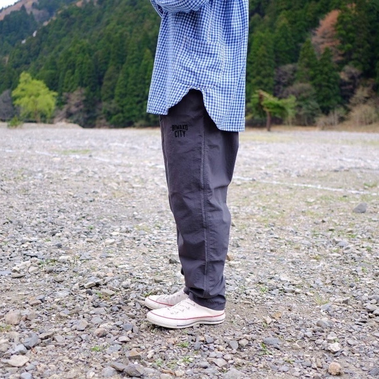 BIWAKO CITY /  PACKABLE  NYLON PANTS / CAMO