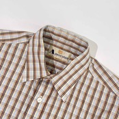 Aquascutum アクアスキュータム チェック柄 長袖シャツ M/メンズ