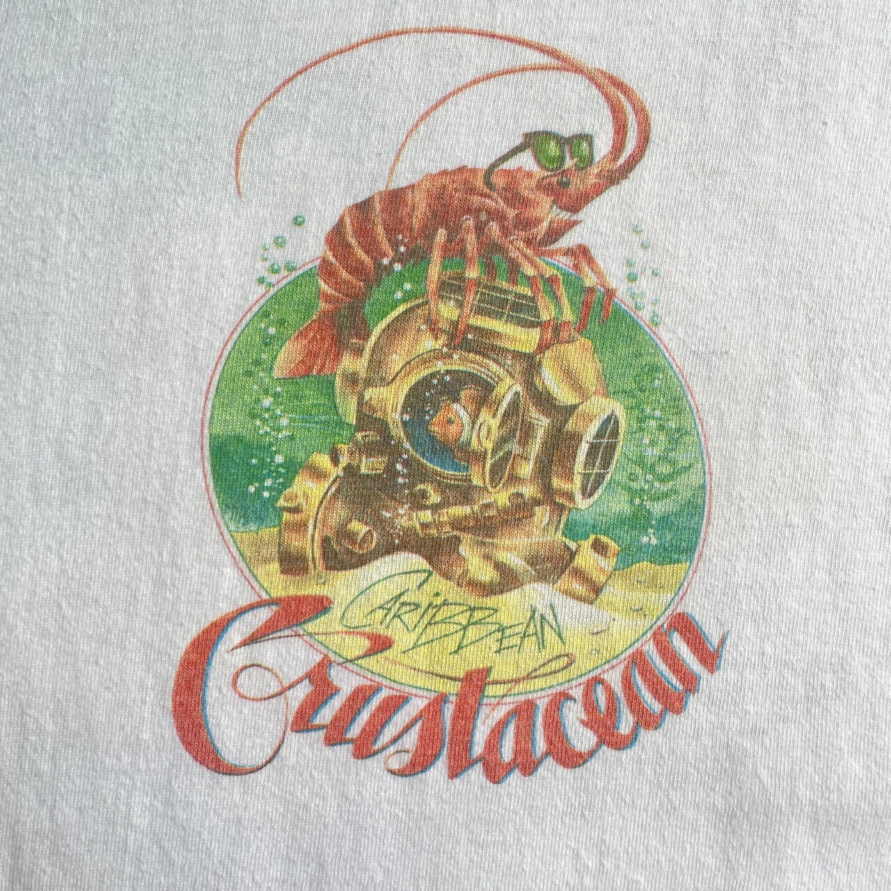 90年代 Caribbean Soul ロブスター バックプリントTシャツ メンズ2XL 