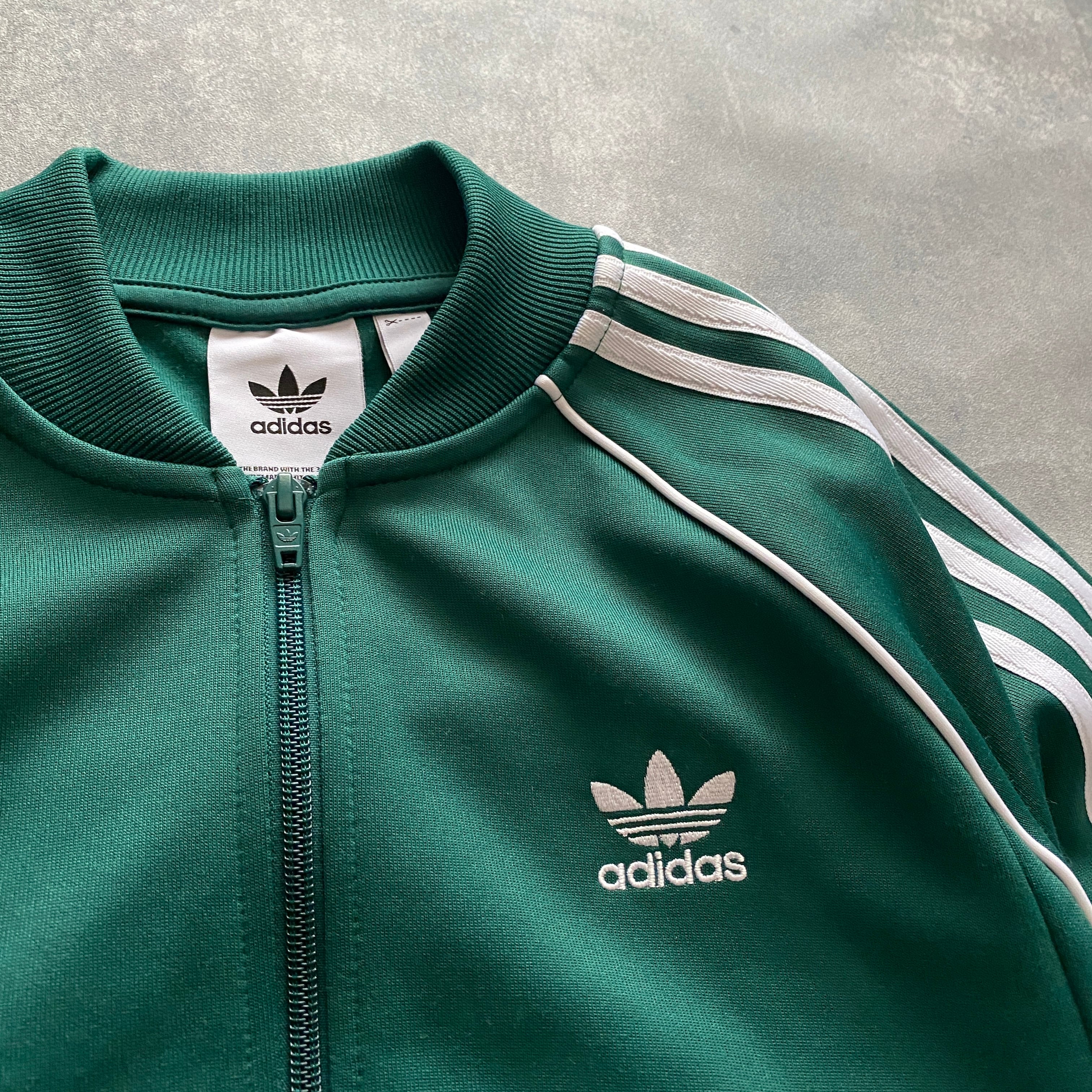 adidas original  グリーン  ジャージ