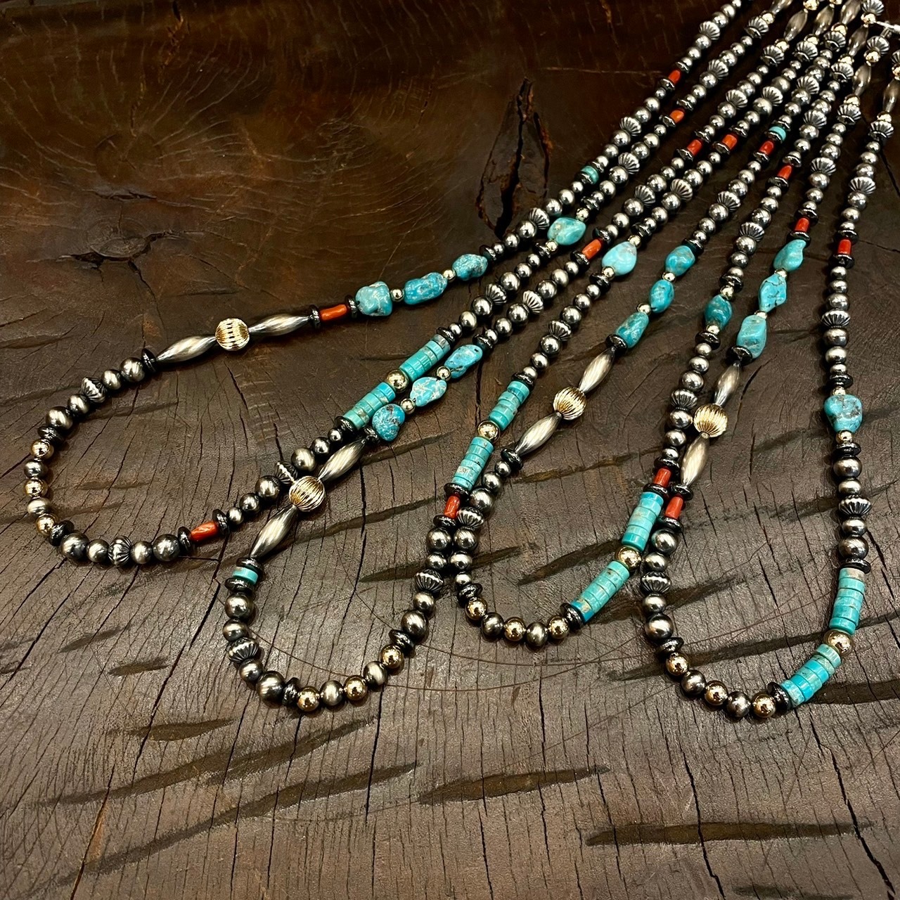 ブライト（Bright）ネックレス（Wave Turquoise）55cm - 2