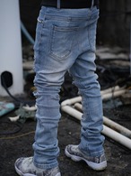 スリムフィットフレアストレッチデニム