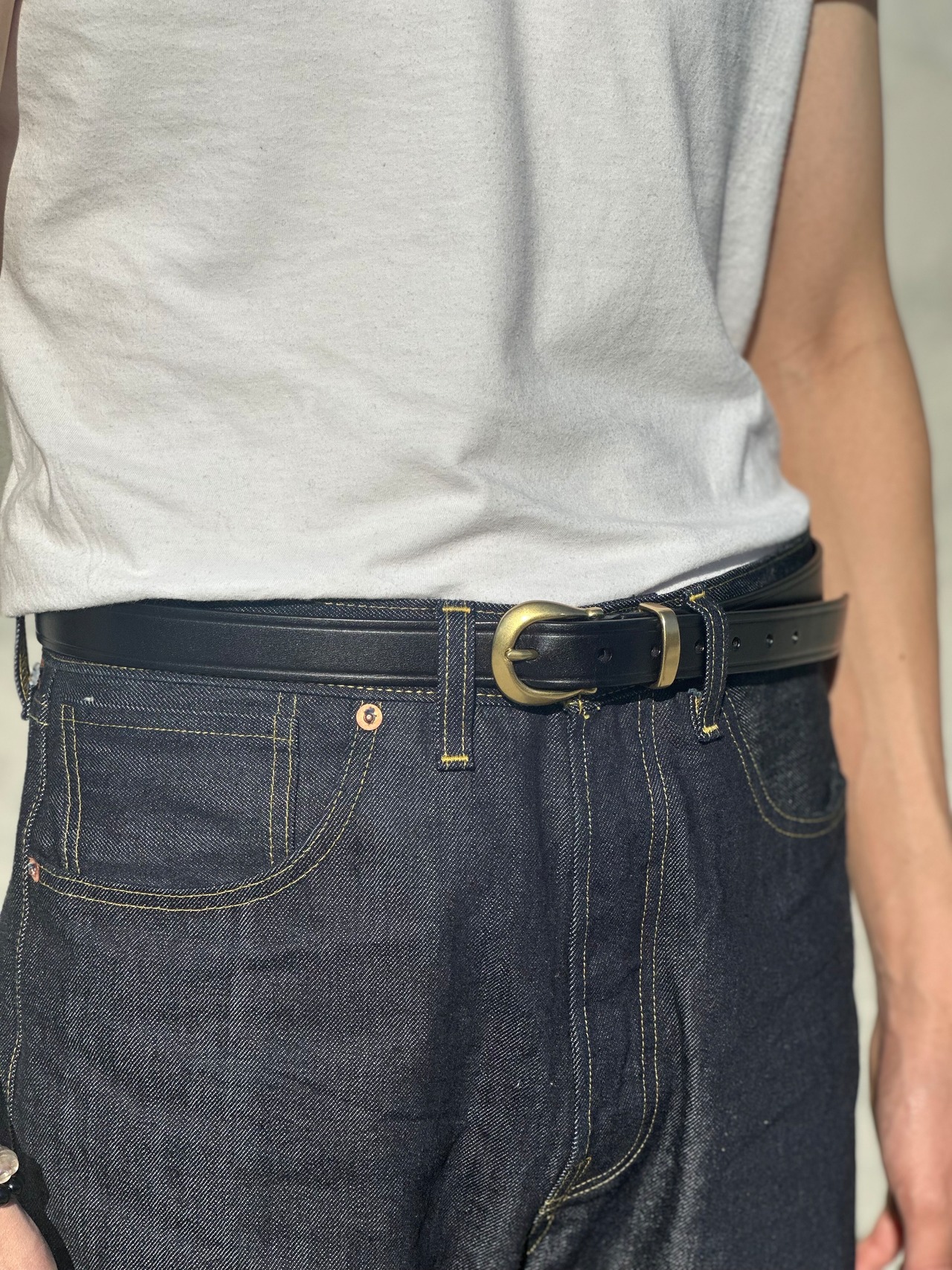 Heritage Buckle Leather Belt