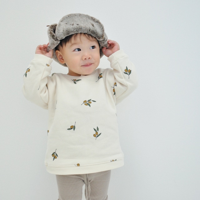 【Last1 6-12m】organic zoo(オーガニックズー) ／ olive garden sweatshirt