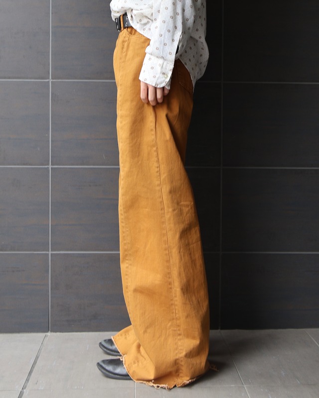 Super wide flare denim pants