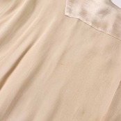 シルク100% yoshie inaba ヨシエイナバ 半袖シャツ ブラウス 9/アイボリー系 レディース ビギ ビンテージ