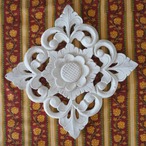 ブロックプリント生地【50cm単位】インド綿  ストライプ柄 クリーム色×赤×黄色×黄緑 #40081-RD2