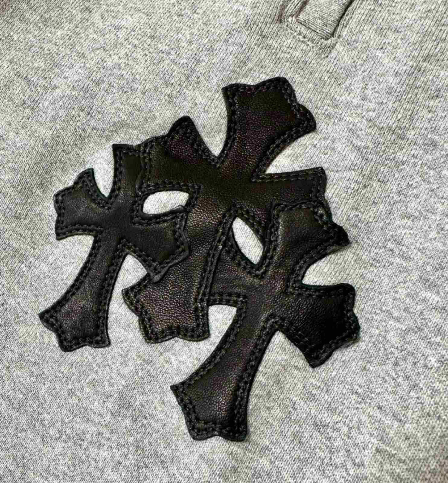 CHROME HEARTS クロムハーツ クロスレザーパッチ パンツ