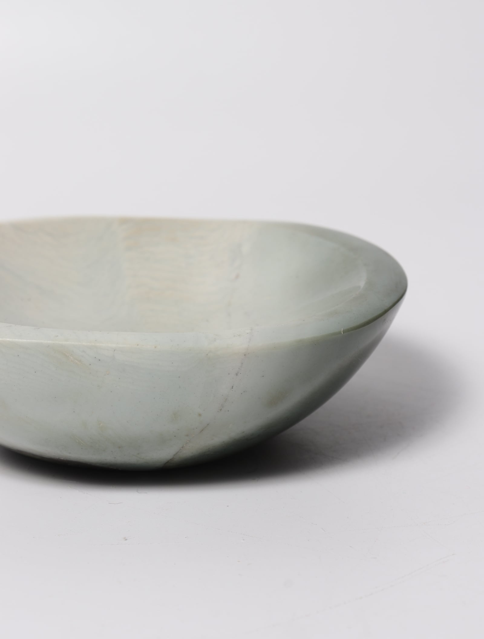 天然石　オーシャンジャスパー　ボウル　ホワイト　グレー OCEAN JASPER BOWL | L | acenus