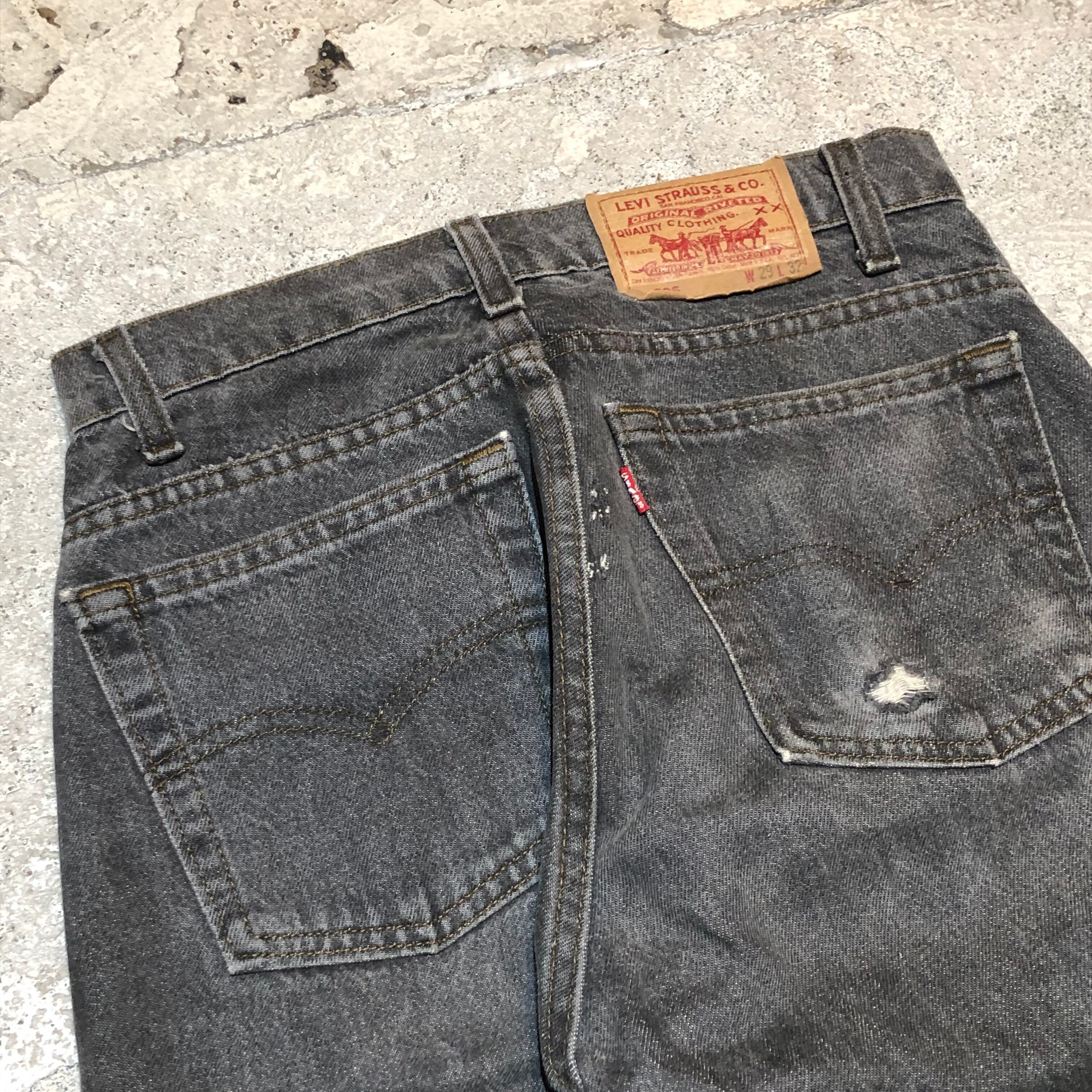 Levi's リーバイス / USA製 505 ジッパーフライ ブラックデニム Levi's リーバイス / USA製 505 ジッパーフライ ブラックデニム