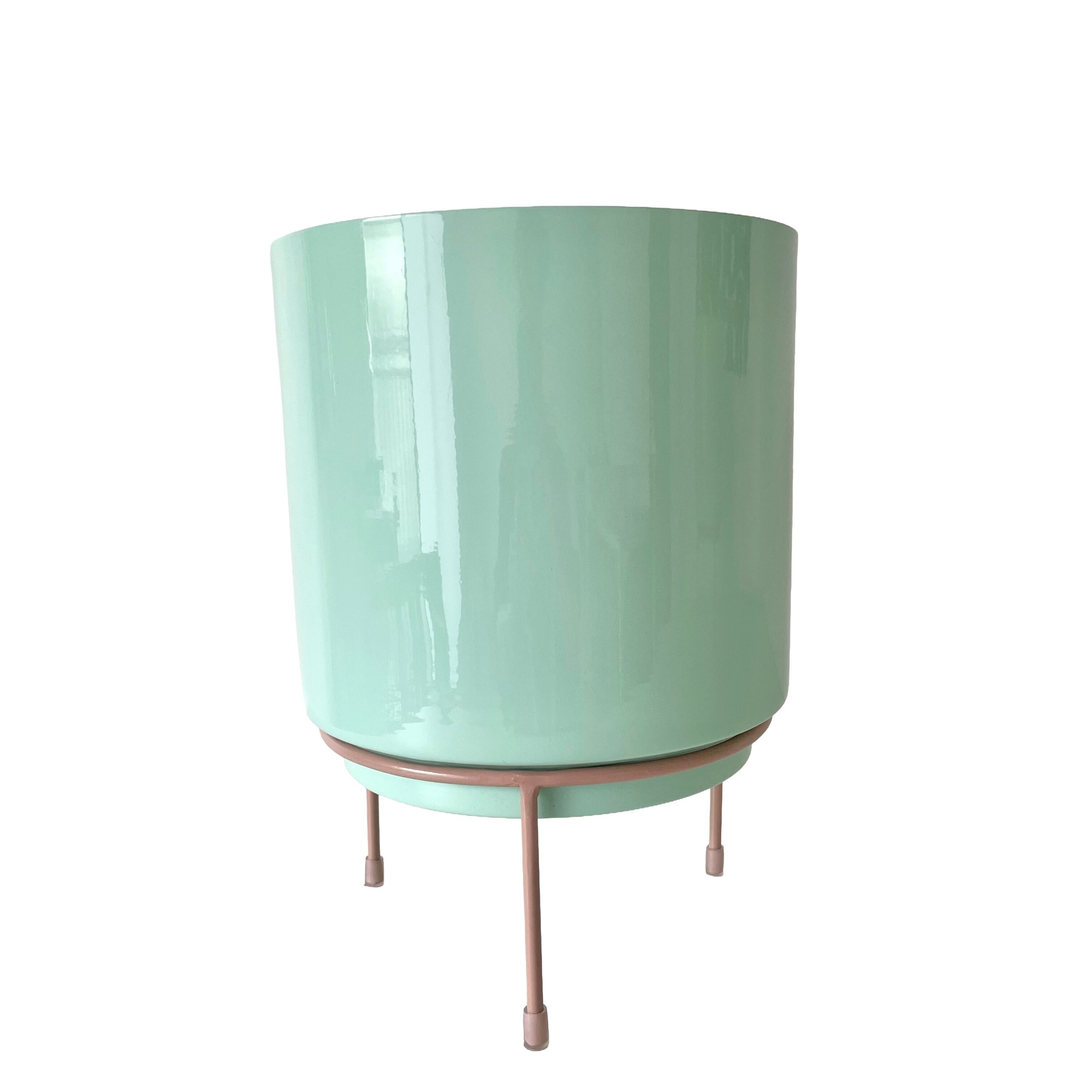Mint Macaron Plant Pot Φ21cm×H30cm ポットカバー 植木鉢カバー | YAY
