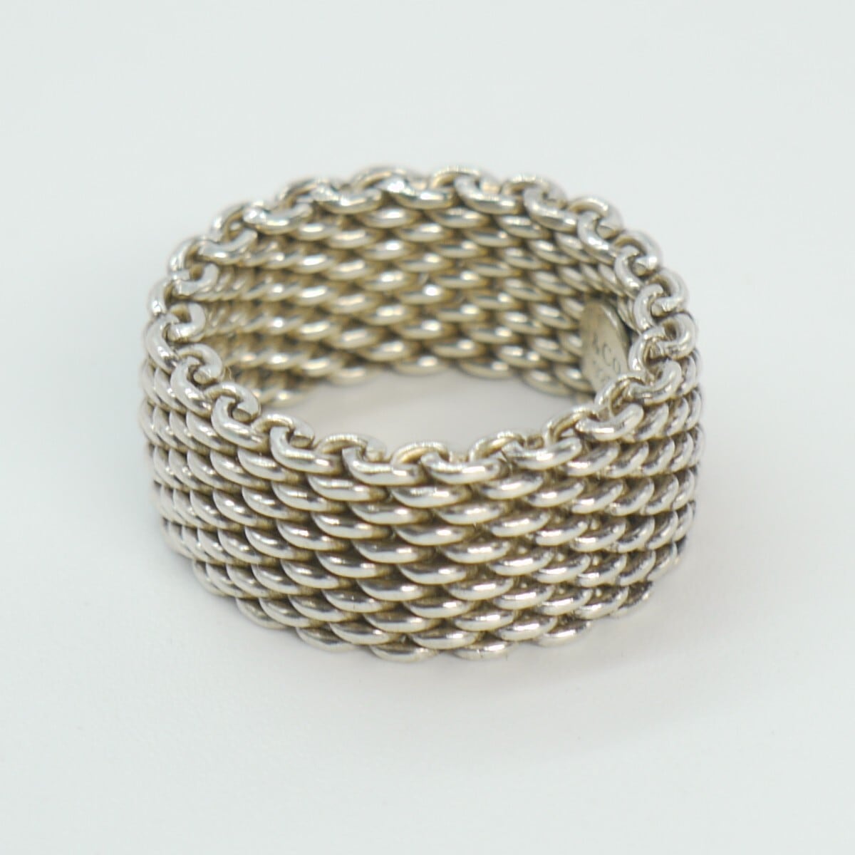 TIFFANY & Co. ティファニー メッシュリング ワイド 指輪 TIFFANY & Co. ティファニー メッシュリング ワイド 指輪