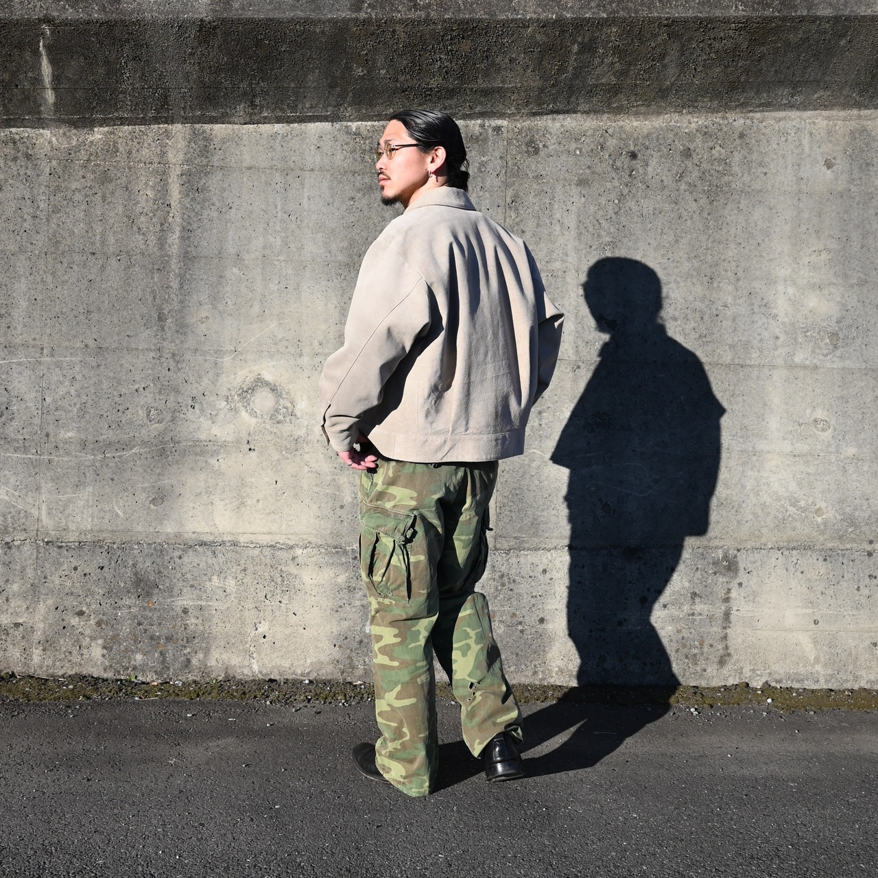 tangenet(タンジェネット)スエードレザージャケットstyle