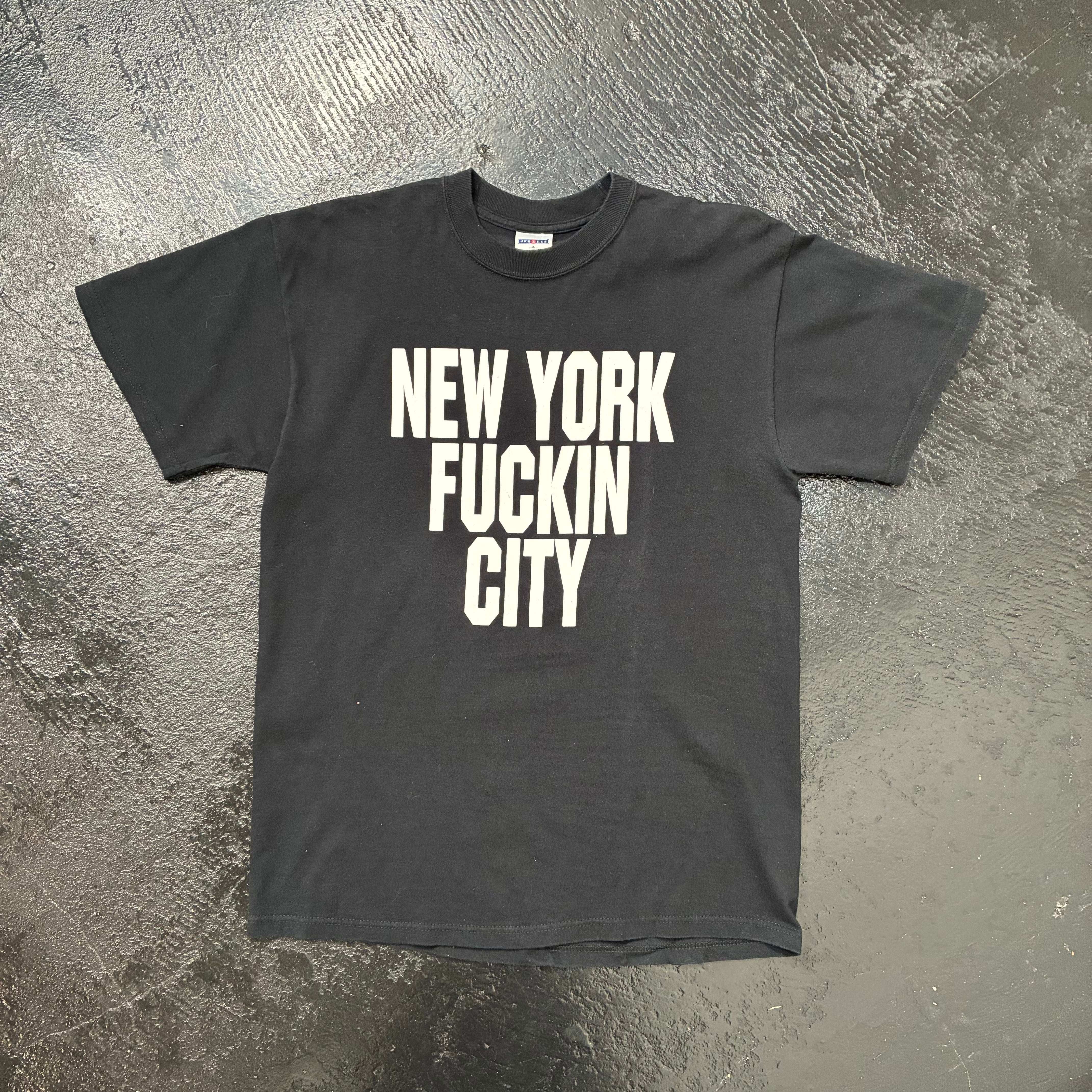 00's NEW YORK FUCKIN CITY Print Tee JERZEES メンズ M | Hoarders