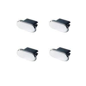 【努力特価】USB Type-Cコネクタ防塵保護カバー (アルミニウム) （4個入） (銀) MF-MTPB-4S