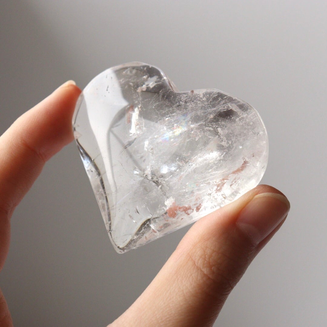 鉱石、握り石、 不運をリセット！ 万能の石☆水晶タンブル（握り石）009627-96