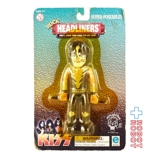 KISS キッス ロック ヘッドライナーズ ピーター・クリス スーパーポーザブル ベンダブル フィギュア 未開封
