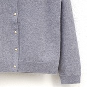 MAISON CARRÉE CASHMERE Blanchett CARDIGAN GRAY