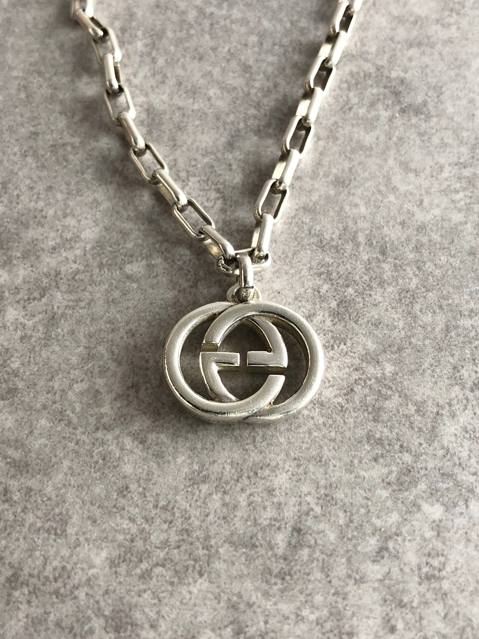 GUCCI グッチ ブレスレット シルバー インターロッキングG 925 vintage