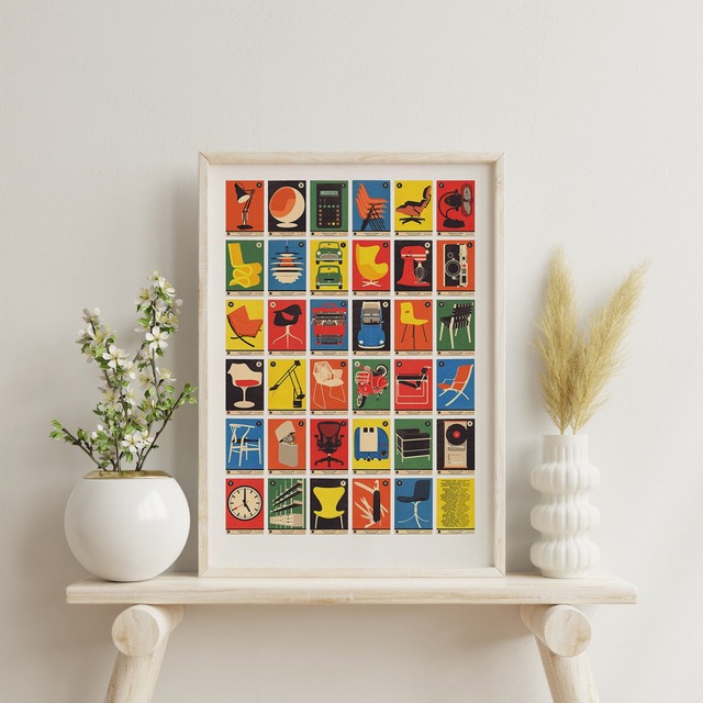 ＃小さめポスター＃67 Inc. "Design Classics A to Z" A3 size Ver.