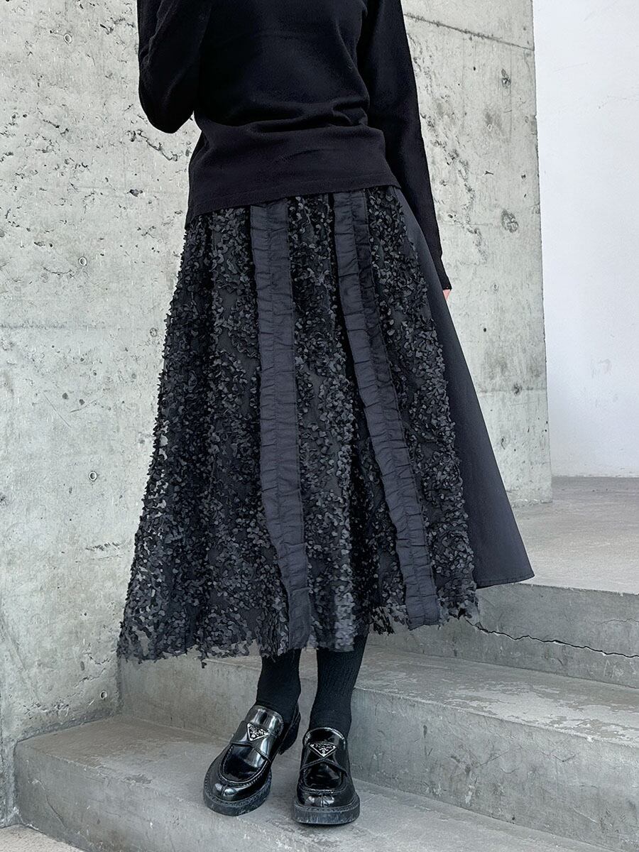フリルロングスカート
