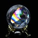 アイリスクォーツ 水晶 丸玉 虹入り 26mm スフィア 置物 水晶玉 一点物 141-7053