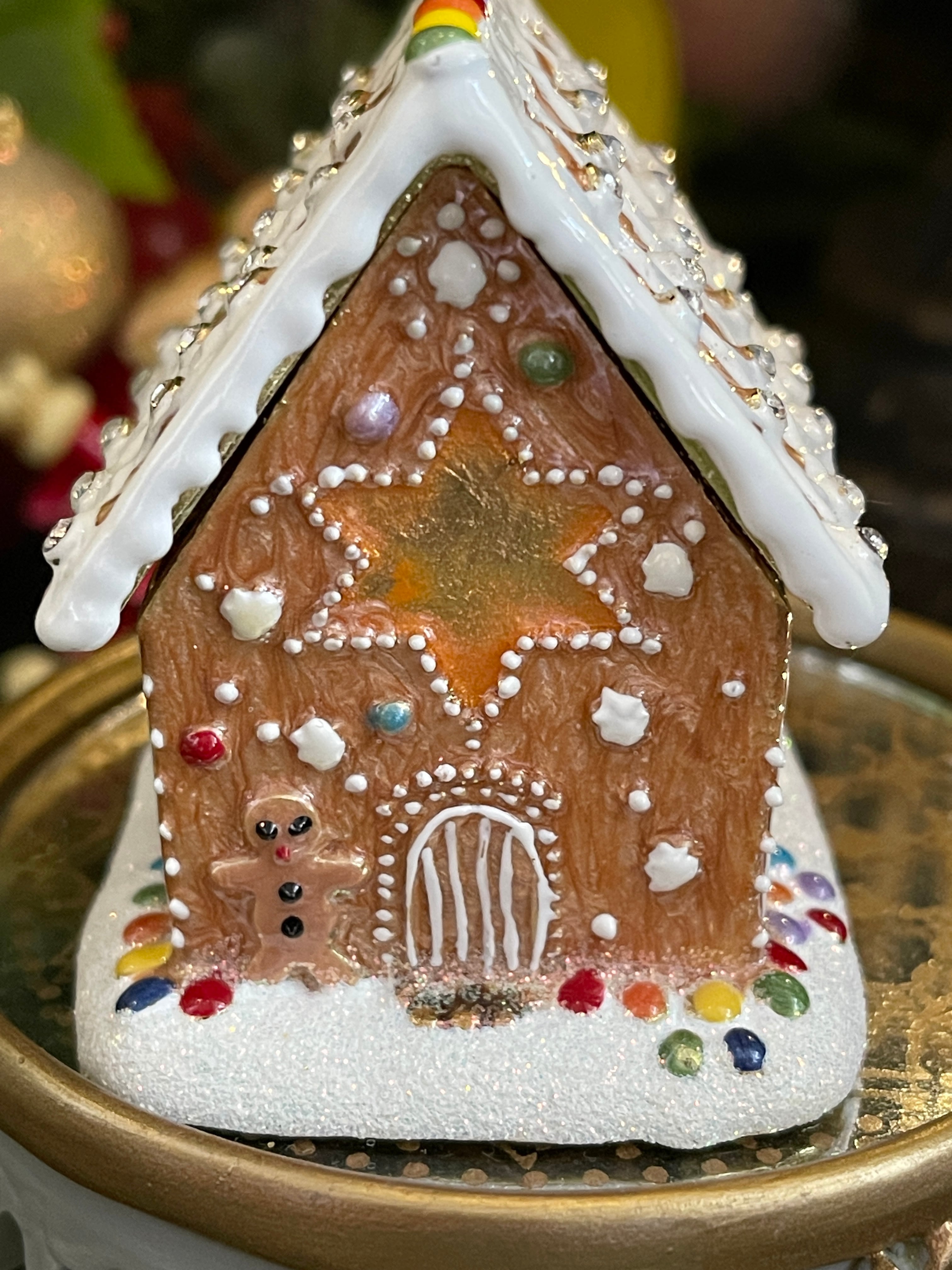 ◇ジンジャーブレッドハウス◇エナメルBOX◇Trinket トリンケット