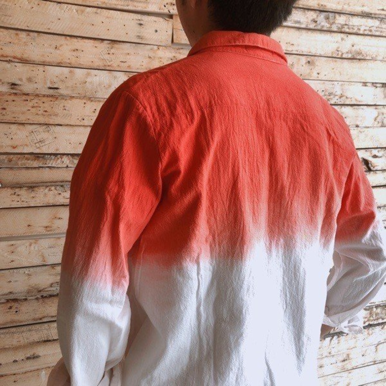  TOPANGA　Men's　ピンクグラデーションシャツ 