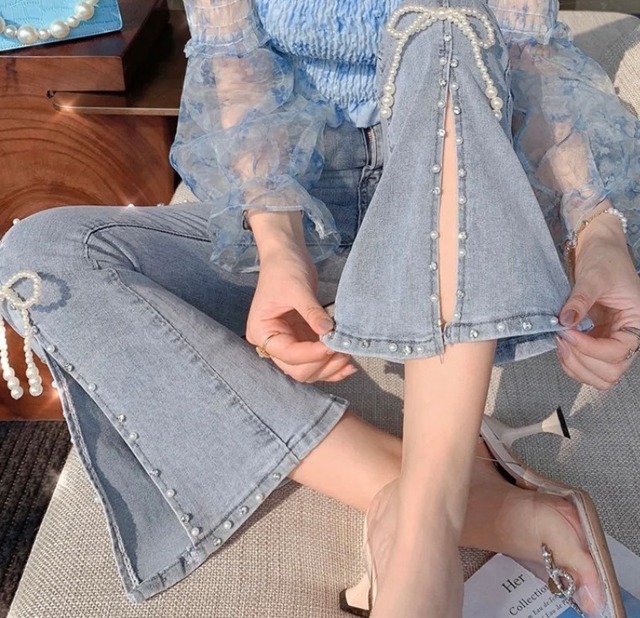 リボンパールパンツ