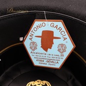 フラメンコ 小物 Antonio Garcia アントニオガルシア 54サイズ 兎毛 コルドベス ハット 帽子 ブラック系 黒 無地 箱付き ダンス 発表会 パーティ コルドベスハット