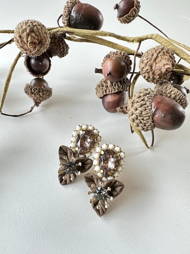 mini MAKE flower storn【 brown 】