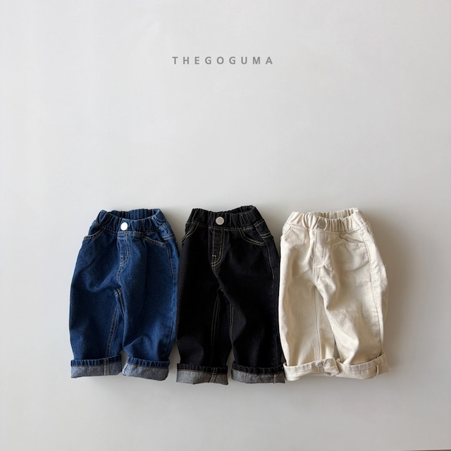 【取寄】the goguma|tiktok straight denim pants|ティックトックストレートデニムパンツ|XS-JL|kids&jr|26 autumn