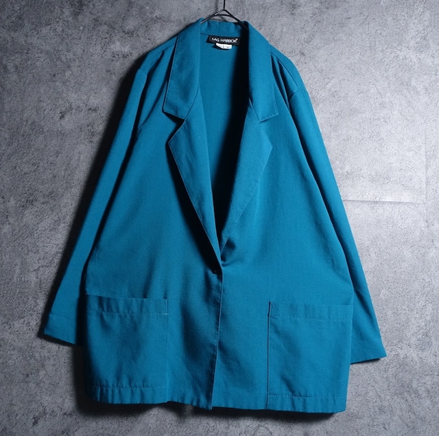 “SAG HARBOR” Turquoise Blue Easy Tailored Jacket