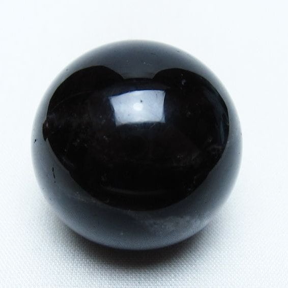黒水晶 丸玉 34mm モリオン スフィア 置物 一点物 141-8221