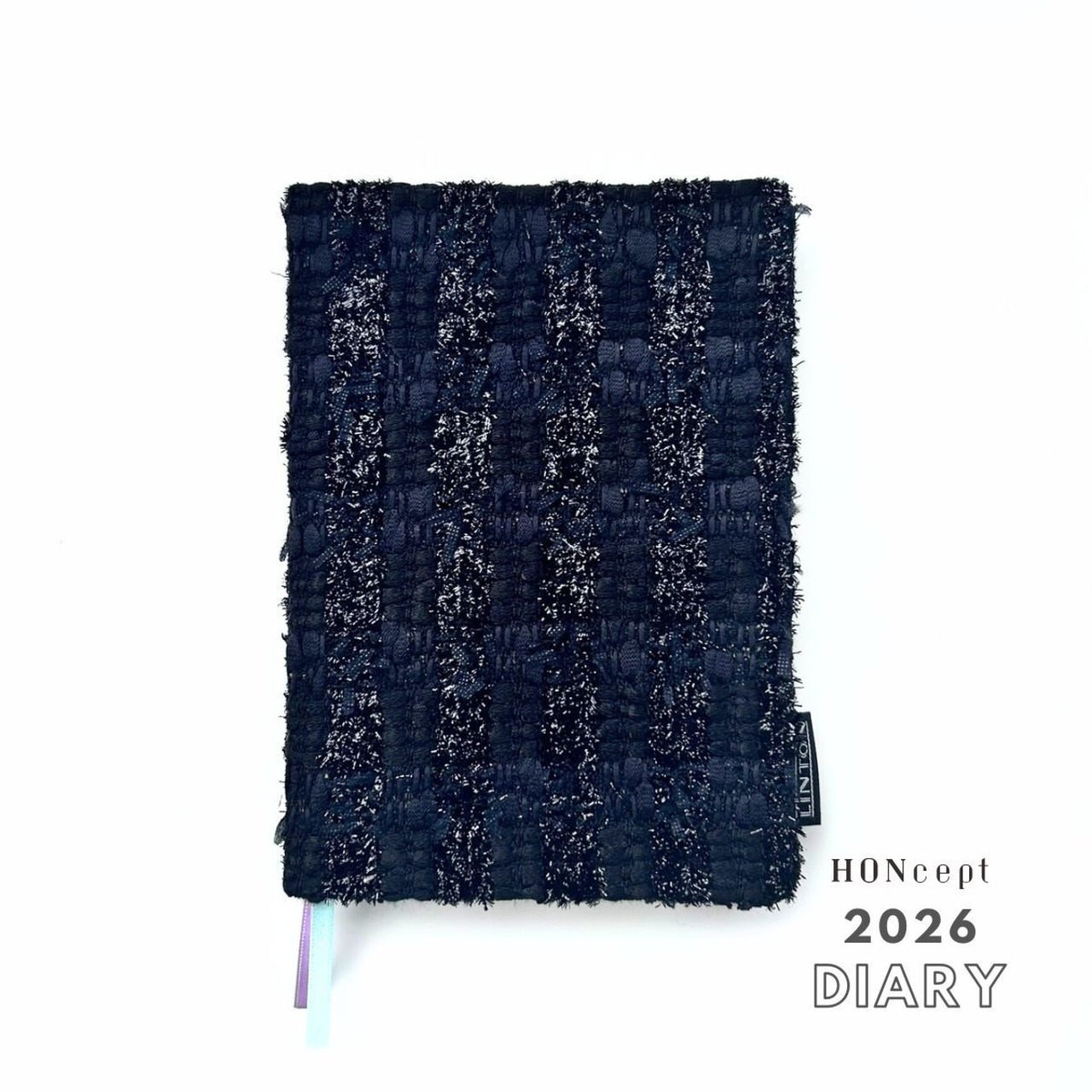 【早期限定価格30％OFF】【2026ダイアリー】Diary LINTON（リントンツイード）生地使用　特別仕様シリーズ　ブラック