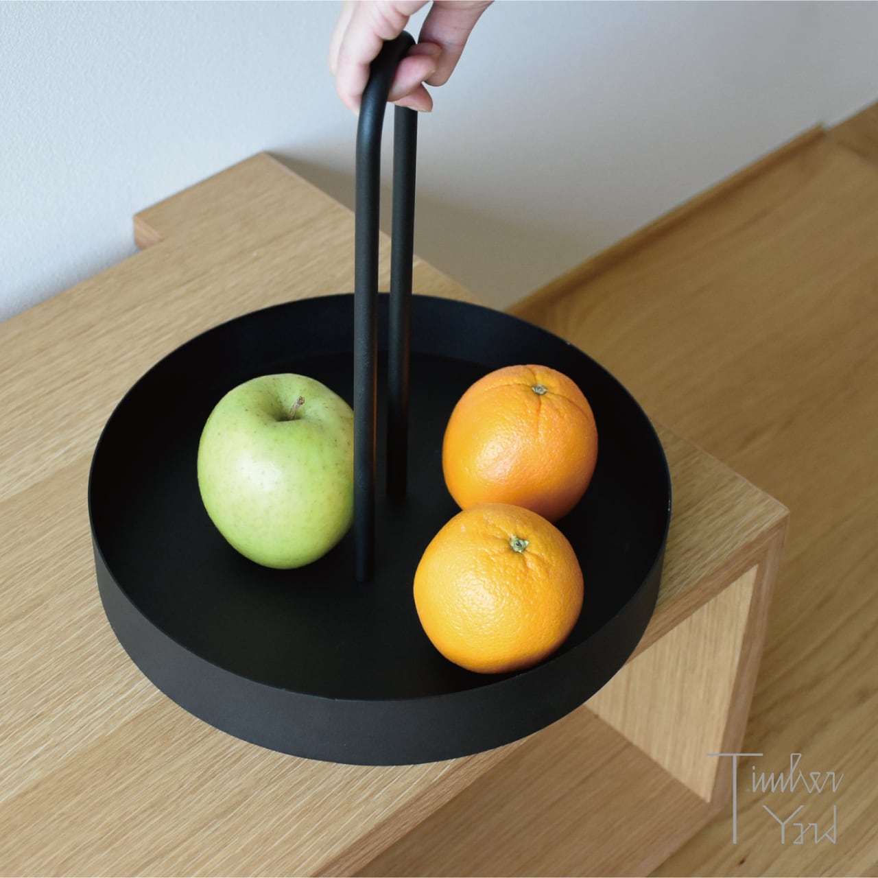 ONLINE限定】Grib Tray / Black / Φ28×H28.7cm / Ferm Living