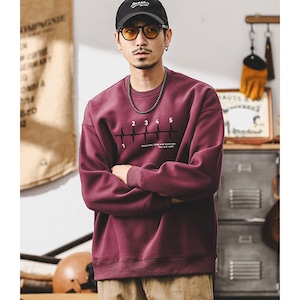 Front print design sweat P735