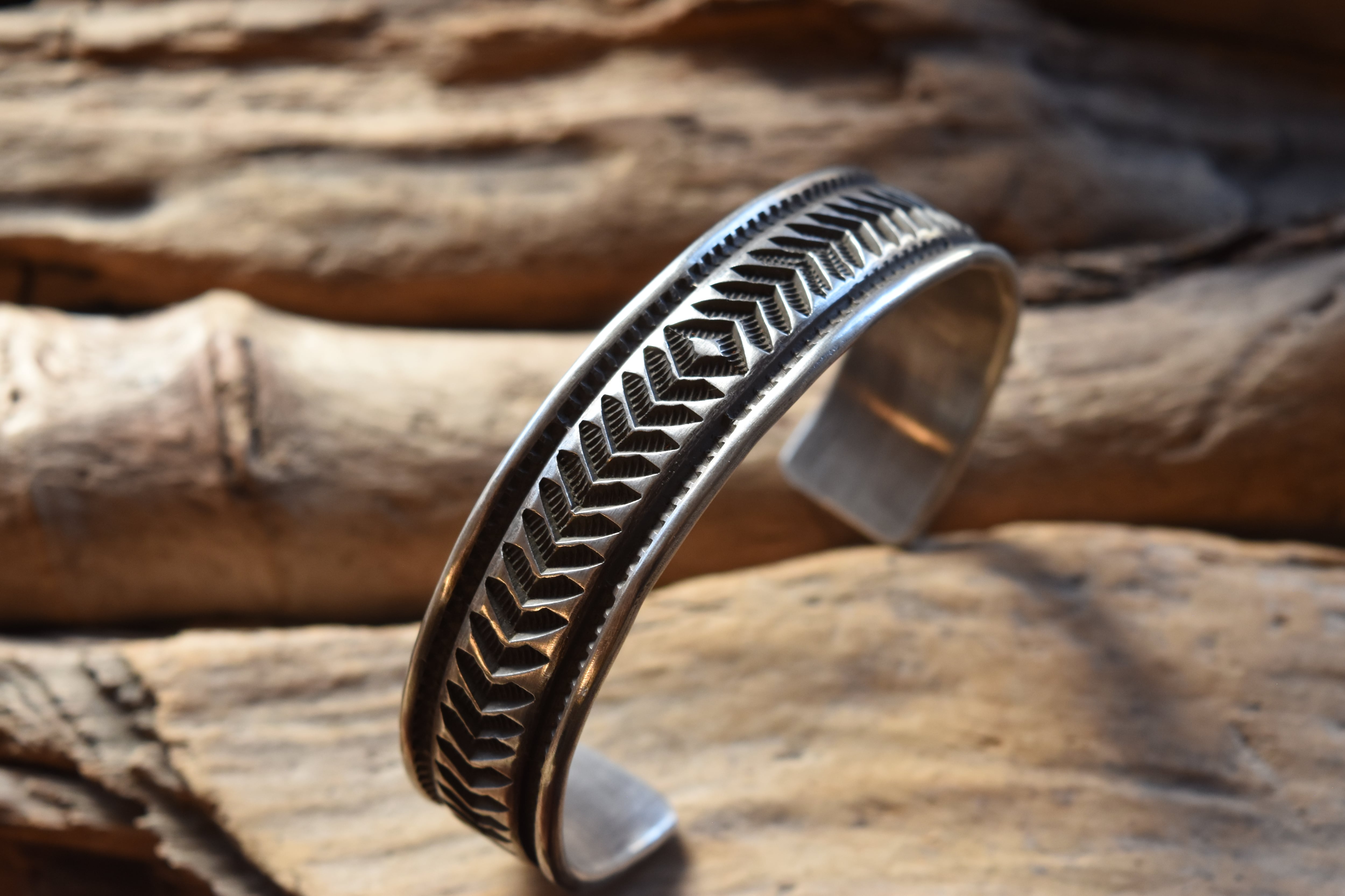 7mm】叩きバングル | FARWEST silver smith