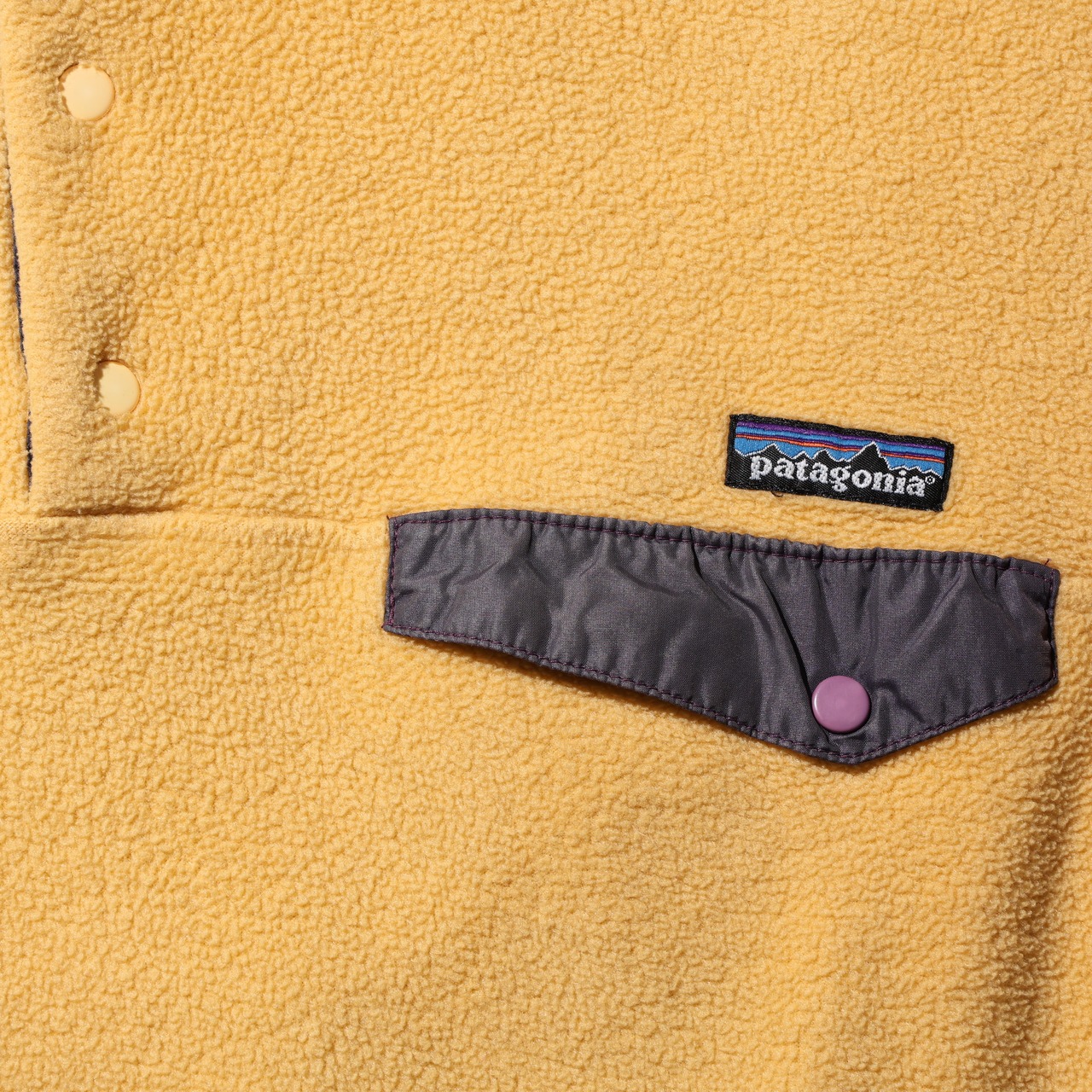 M 94年 USA イエロー Synchilla Snap-T Patagonia シンチラ スナップT パタゴニア