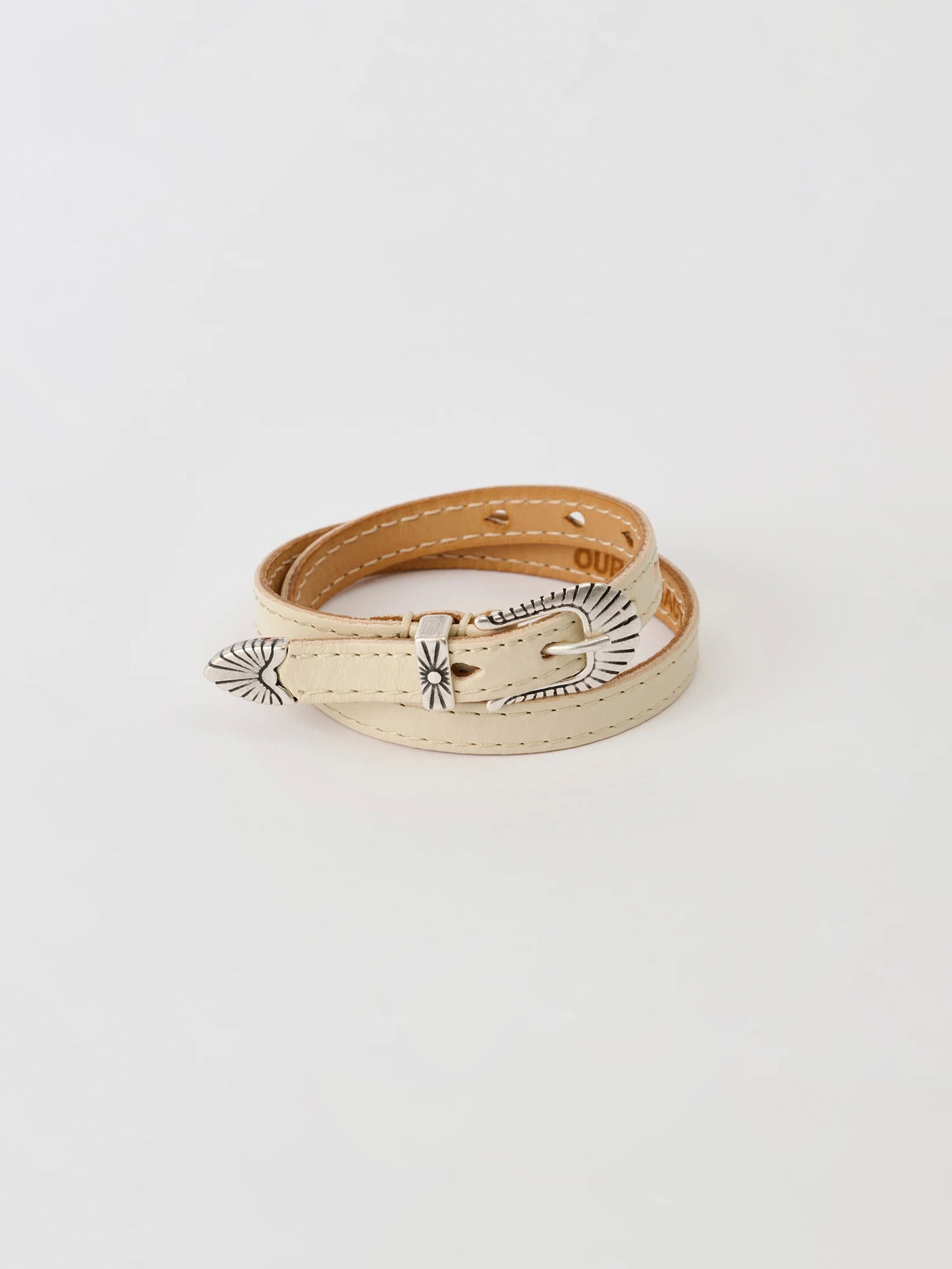 OUR LEGACY COWBOY WRAP AROUND Deep Ecru Leather A2268CD | BEST